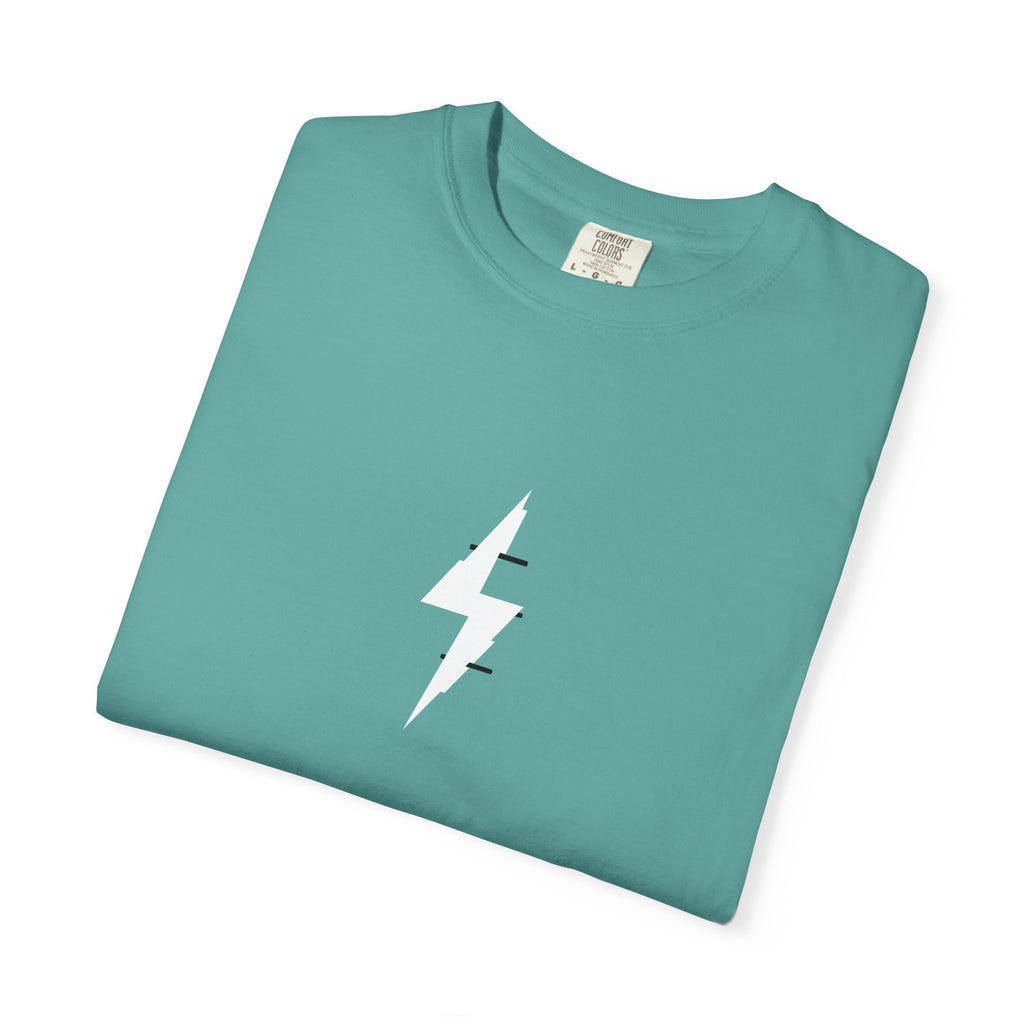 Lightning Bolt T-Shirt — Minimal Graphic Tee for Rock, Skate & Streetwear