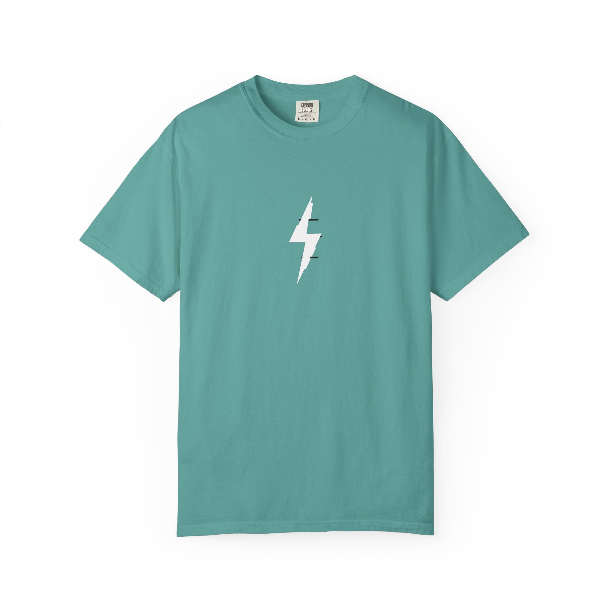 Lightning Bolt T-Shirt — Minimal Graphic Tee for Rock, Skate & Streetwear