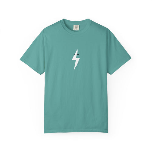 Lightning Bolt T-Shirt — Minimal Graphic Tee for Rock, Skate & Streetwear